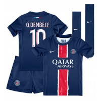 Paris Saint-Germain Ousmane Dembele #10 Hemmadräkt Barn 2024-25 Kortärmad (+ Korta byxor)